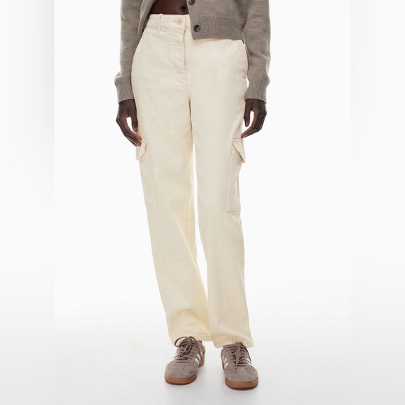 Aritzia Wilfred Free Womens 6 Modern Cargo Pant Light Beige GD Birch Utility - Picture 1 of 12